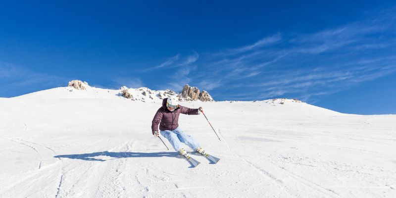 Skiing or Snowboarding in St. Moritz